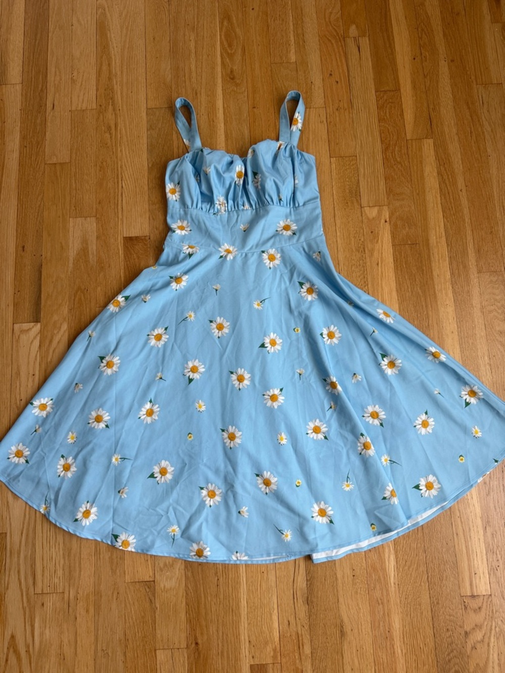 Blue Daisy Print Sundress